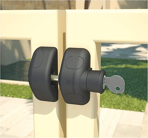 Miniatura 3 de D&D Technologies MLSPS2L MagnaLatch - Tirador lateral, pestillo de puerta de seguridad, pestillo magnético con cerradura con llave para cercas del