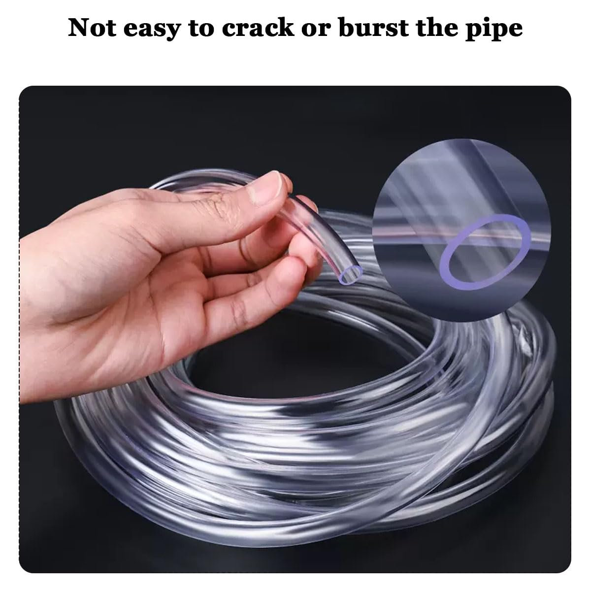 Tubo De Vinilo Transparente 6 Mm X 8 Mm, Manguera De Agua Flexible 20 Metros