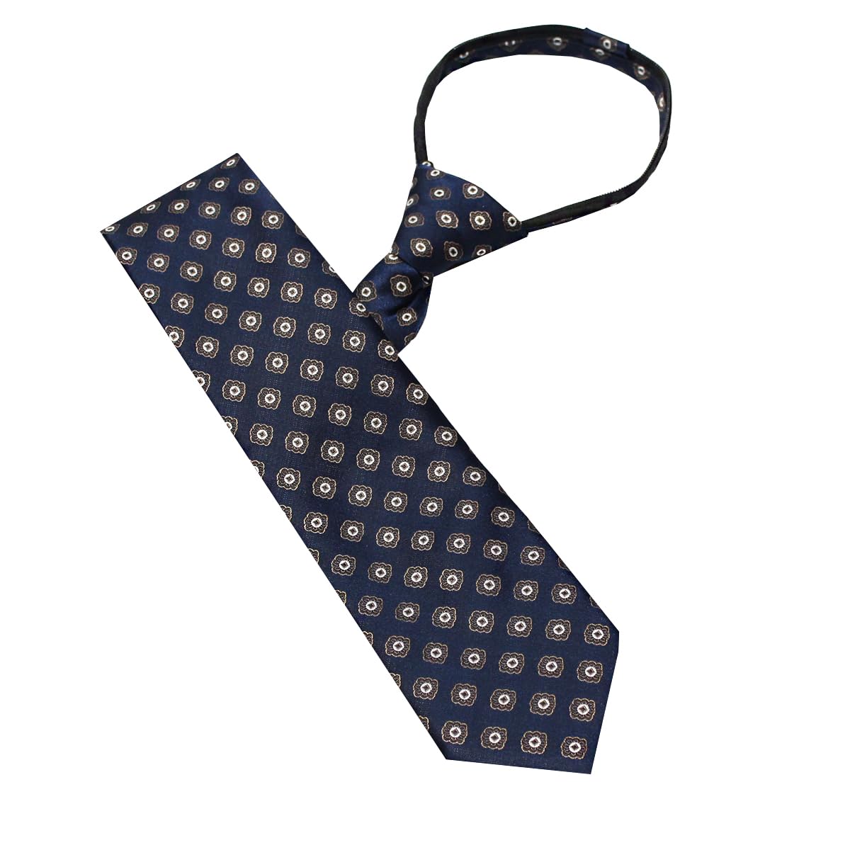 leonardi Mens Formal Zipper tie | Handmade | Microfiber | Standard Size | Premium fabric | Superior Zip | Packaging - Folder | Colour - Royal Blue tie (Set of 1)-picture-54