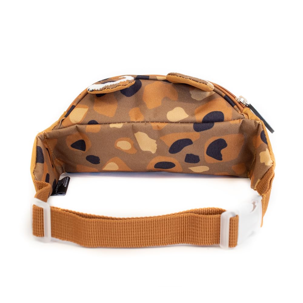 LES DEGLINGOS - Sac Banane Enfant - Speculos le tigre - Amusant - Idéal pour les balades, pique nique - Fille et Garçon - Âge dès 3 ans - Ocre