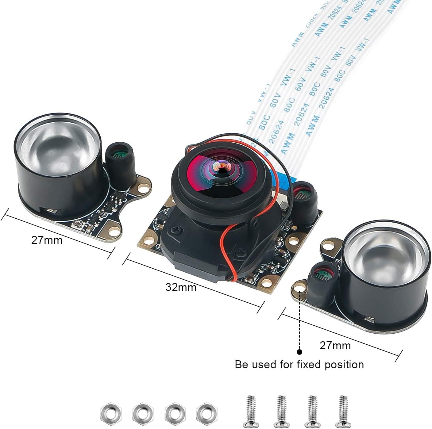 One-Day Sale: Up to 40% Off MakerFocus Raspberry Pi4 Camera IR, Raspberry Pi4 Camera Night Vision Fisheye Camera 5mp OV5647 IR-CUT Automatically Switching between Day-Vision and Night-Vision Compatible with Raspberry Pi3B+/3B/2B Exclusive Discount 80% Offer MakerFocus Raspberry Pi4 Camera IR, Raspberry Pi4 Camera Night Vision Fisheye Camera 5mp OV5647 IR-CUT Automatically Switching between Day-Vision and Night-Vision Compatible with Raspberry Pi3B+/3B/2B