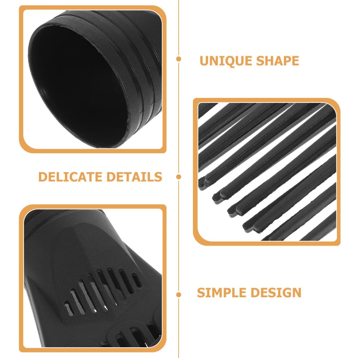 10-Piece Hair Dryer Comb Nozzle Set Professional Blow Dryer Accessories for Straightening and Styling