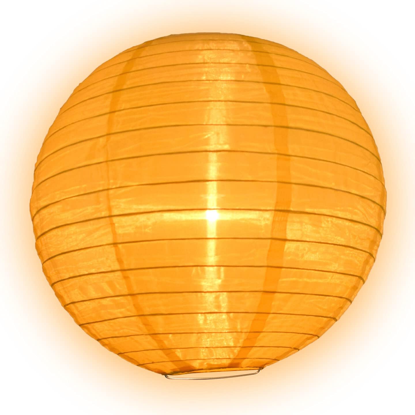 PaperLanternStore.com 14 Inch Gold Yellow Nylon Lantern, Durable Hanging Decoration image 2