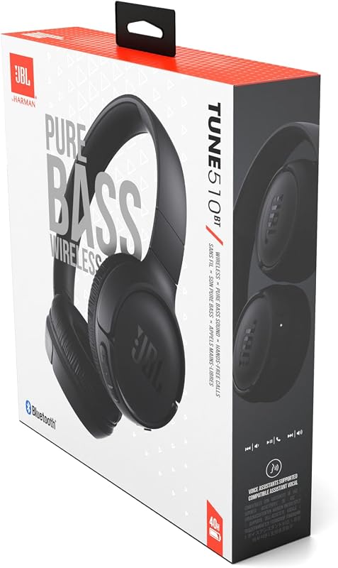 JBL Tune510 vezeték nélküli fejhallgató - black