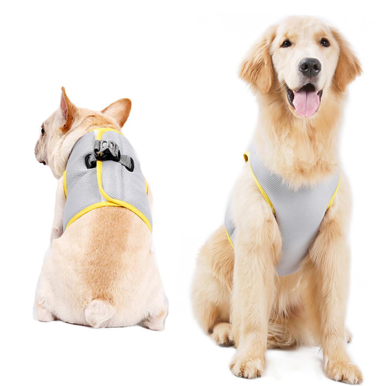 Happyyami Gilet Refroidissant pour Chien XL Aérée Et Respirante pour De Refroidissement pour Chiens Et Chiots Design Pratique pour Activités Plein Air