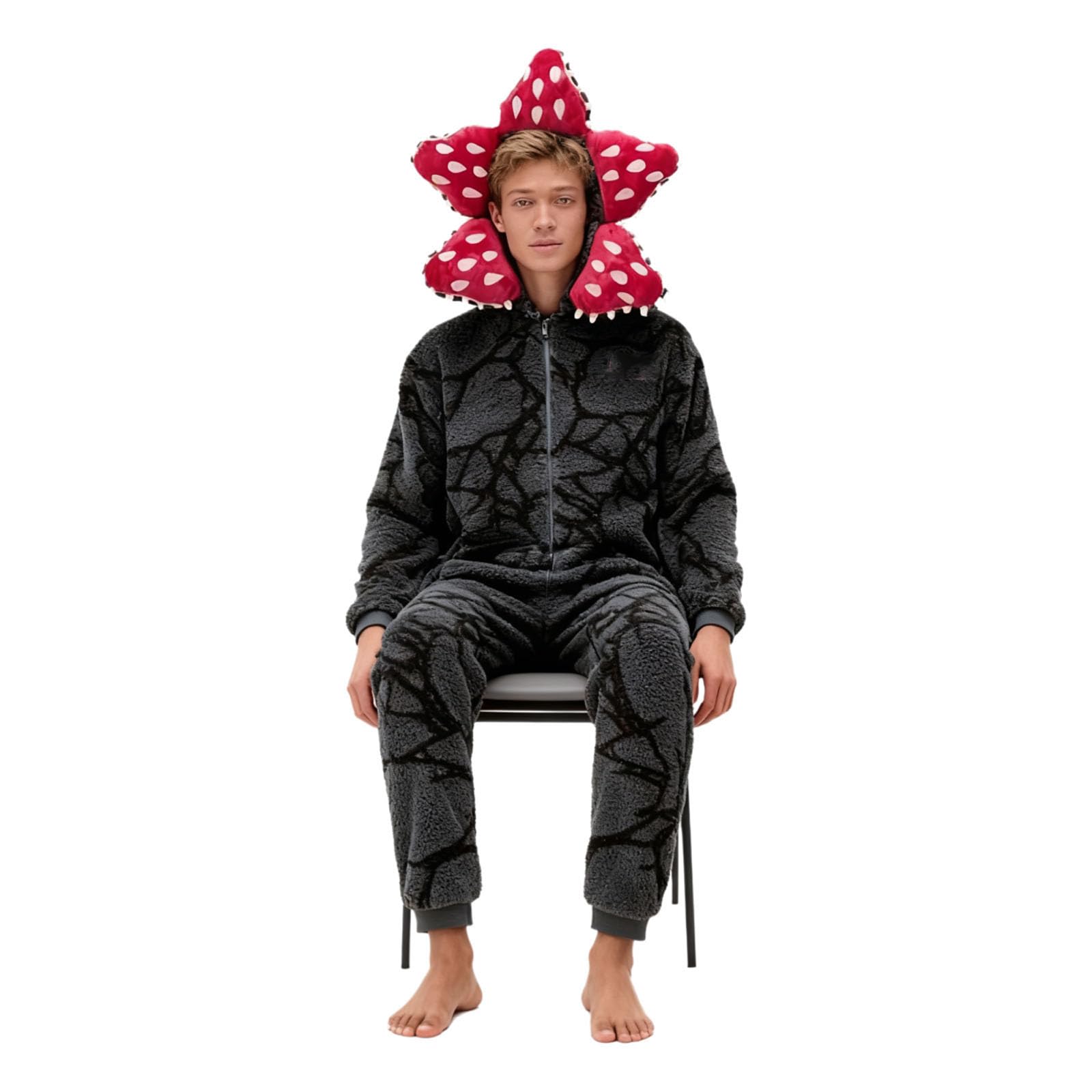 D-Demogorgon - Pijama unisex de una pieza para adultos, con capucha