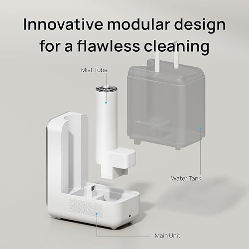 Miniatura 7 de Dreo Humidificadores para dormitorio, humidificadores inteligentes y silenciosos de niebla fría para habitación grande, difusor de aceite y luz