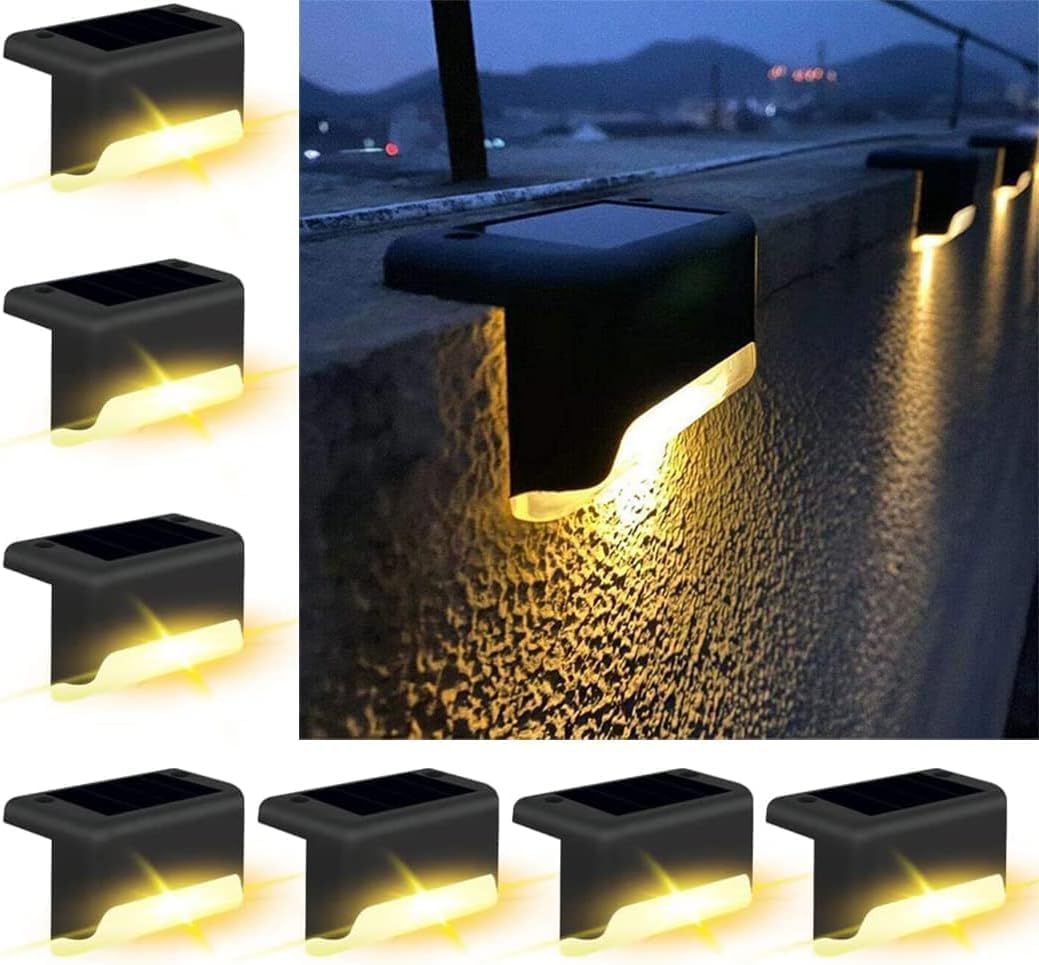 Nirvair Solar Deck Lights 8 Packs Outdoor Waterproof LED, Solar Fence Lights Outdoor,Patio Decor Ligths for Outdoor Stairs,Step,Fence,Yard,Patio,and Pathway (8) (B0D2PDSKBR) Amazon Price History, Amazon Price Tracker