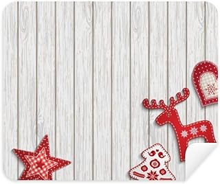 Merry mas Red Moose Star Cleaning Cloth Screen Cleaner 2pcs Suede Fabric