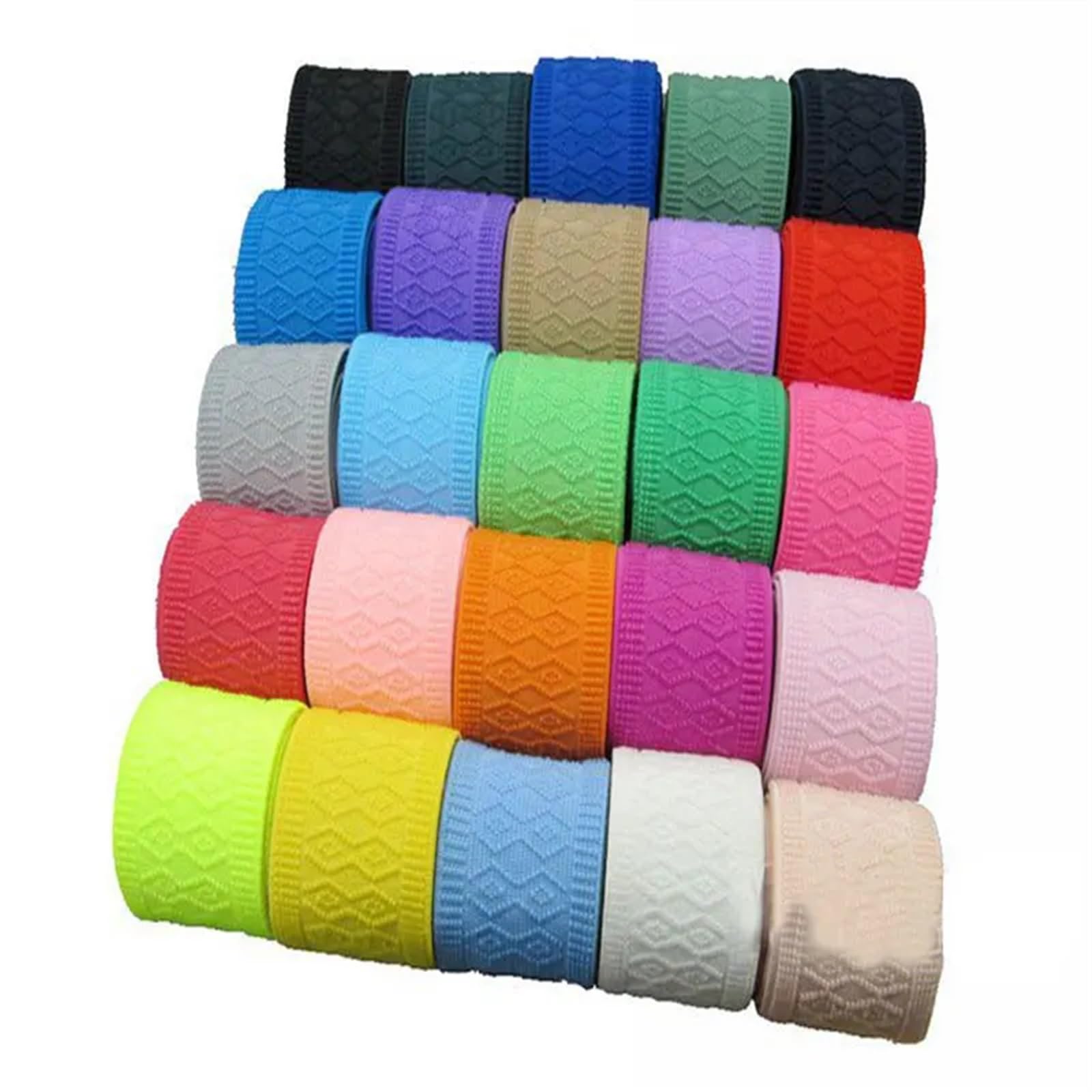 Goma Elastica Costura Banda elástica de algodón for cintura pantalones 5 cm, accesorios ropa con patrón engrosado(Purple)