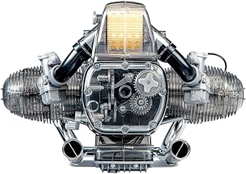 1/2 BMW R90S エンジン プラモデル BMW R90S エンジン【EngineDIY】プラモデル製作「1/2 BMW R90S Flat
