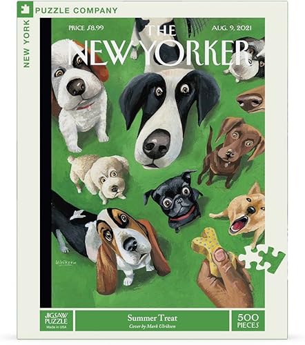 Miniatura 9 de New York Puzzle Company - New Yorker Hot Dogs - Rompecabezas de 1000 piezas para noches de juego familiares por Mark Ulriksen Hot Dogs 1000