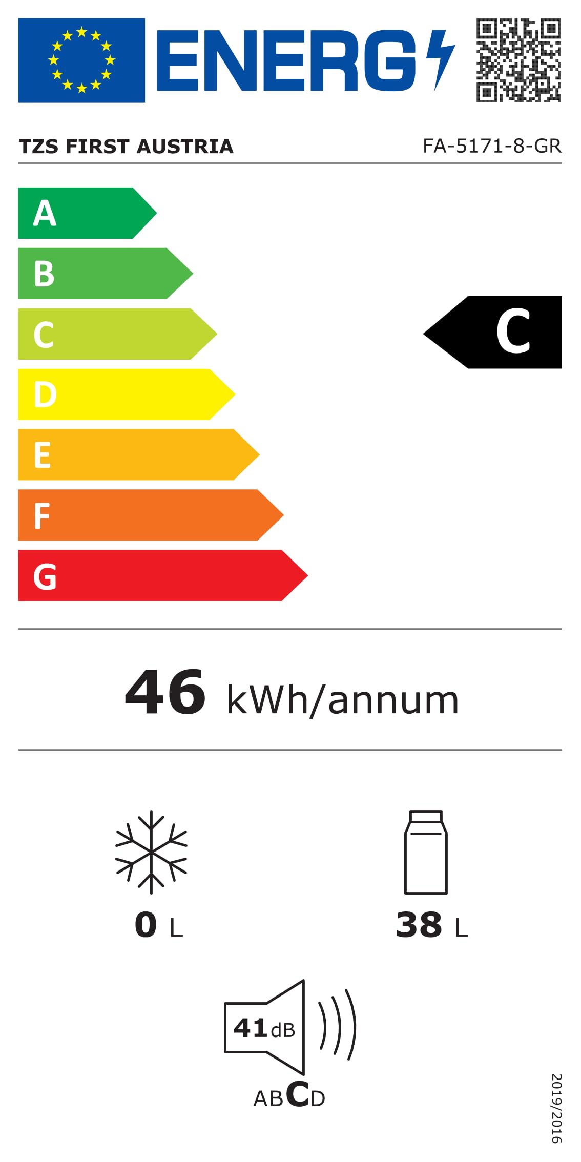 TZS First Austria Kompressor-Kühlbox 38L - bis -20°C - 41 dB - 12V 24V 230V - Anti-Fingerprint - für Auto Camping Reise - Dark Steel