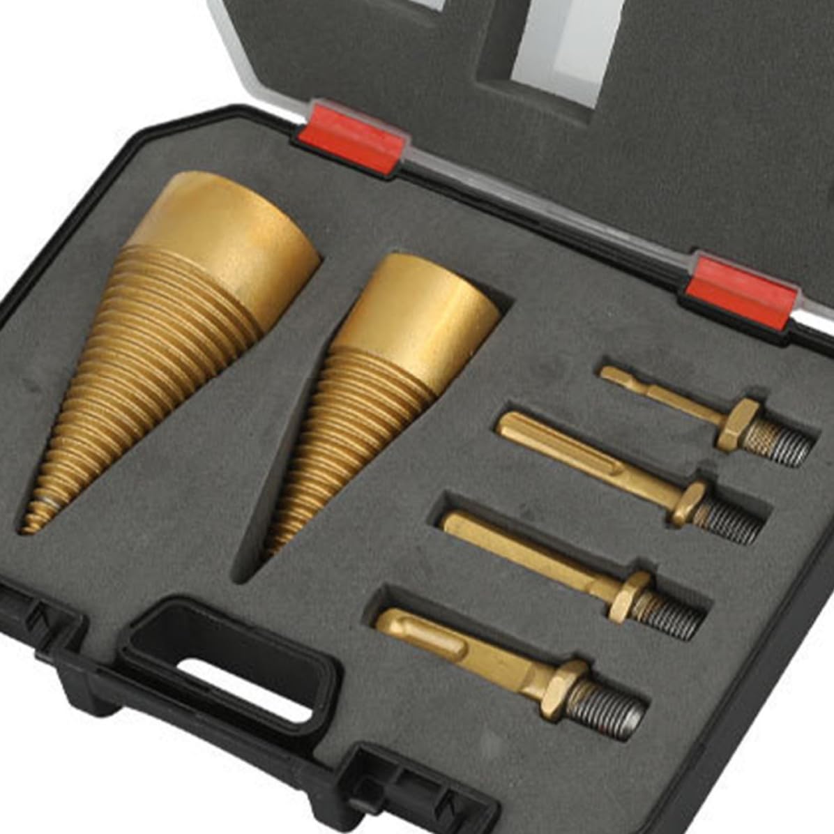 Holzspaltbohrer Brennholzspalter mit Titanbeschichtung, Gold