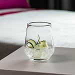KROSNO Water Juice Tumbler Drinking Glasses | Set of 6 | 13.5 oz | Splendour Collection | Perfect for Home, Restaurants and Parties | Dishwasher Safe