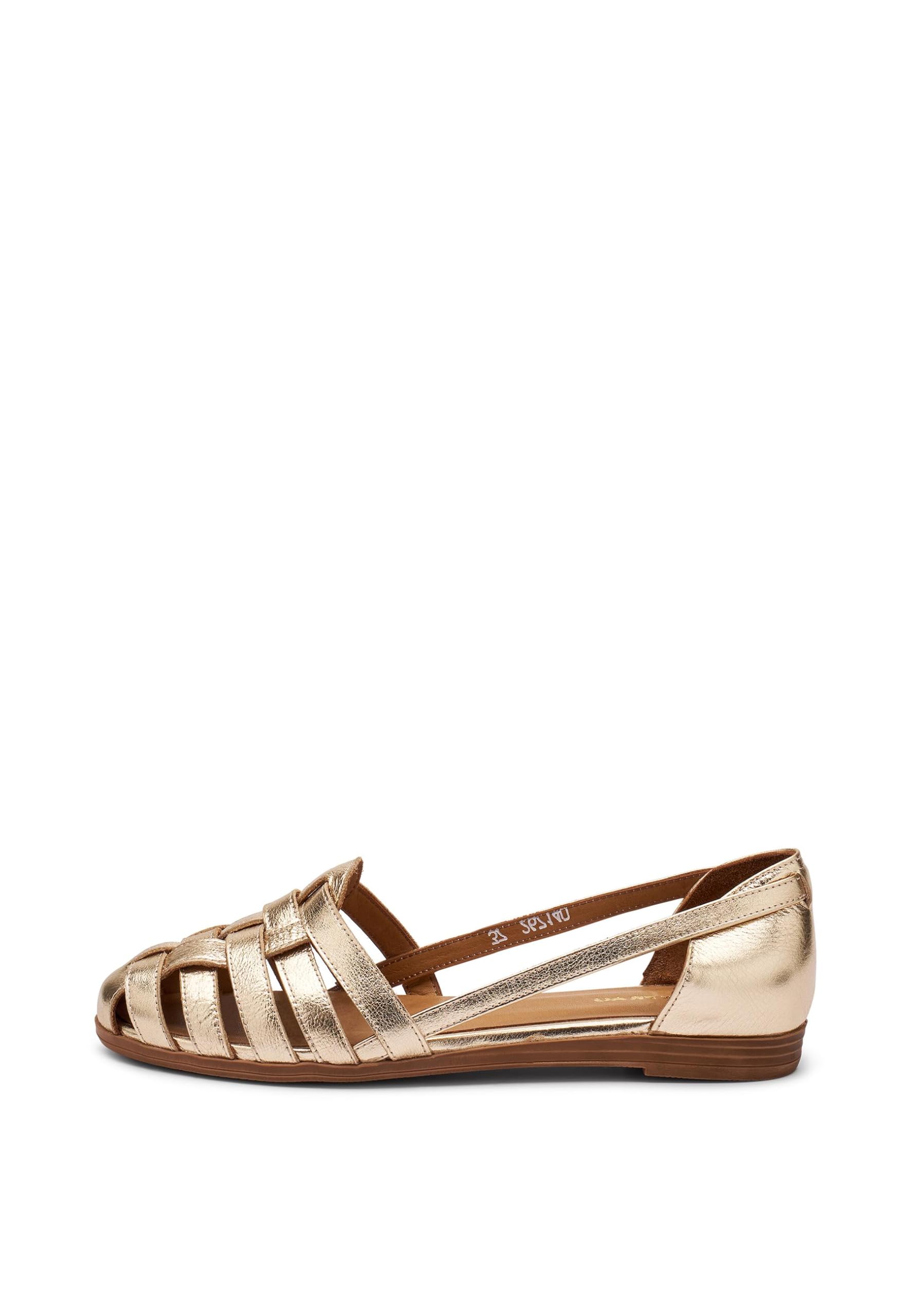 Frau - Ballerina ragnetto in Pelle Laminata