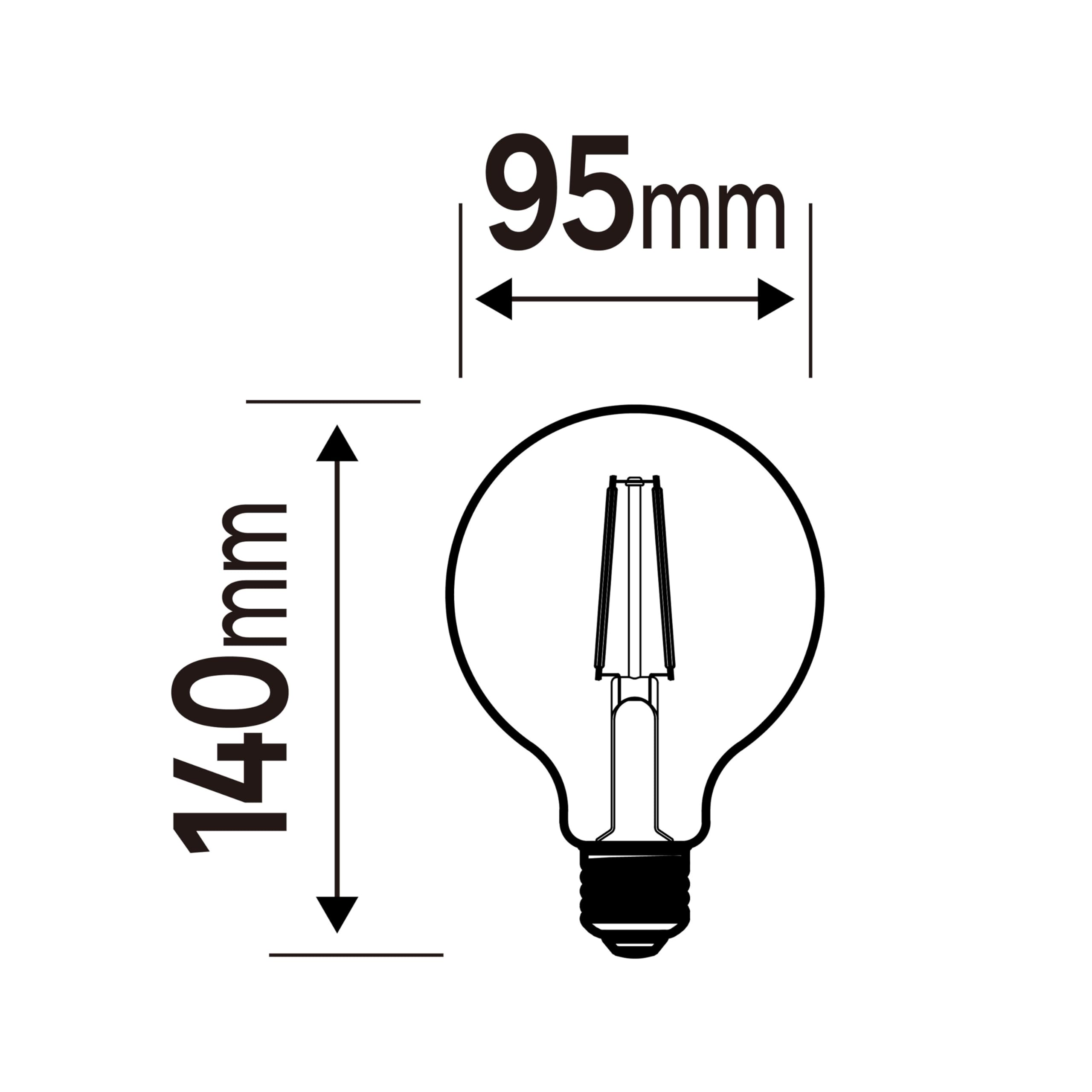 LEXMAN - 16er-Set LED-Lampen - 16 x LED Glühbirnen E27-806 LM - 5,9W entsprechend 60W - Ø 95 mm - 2700K - Warmweiß