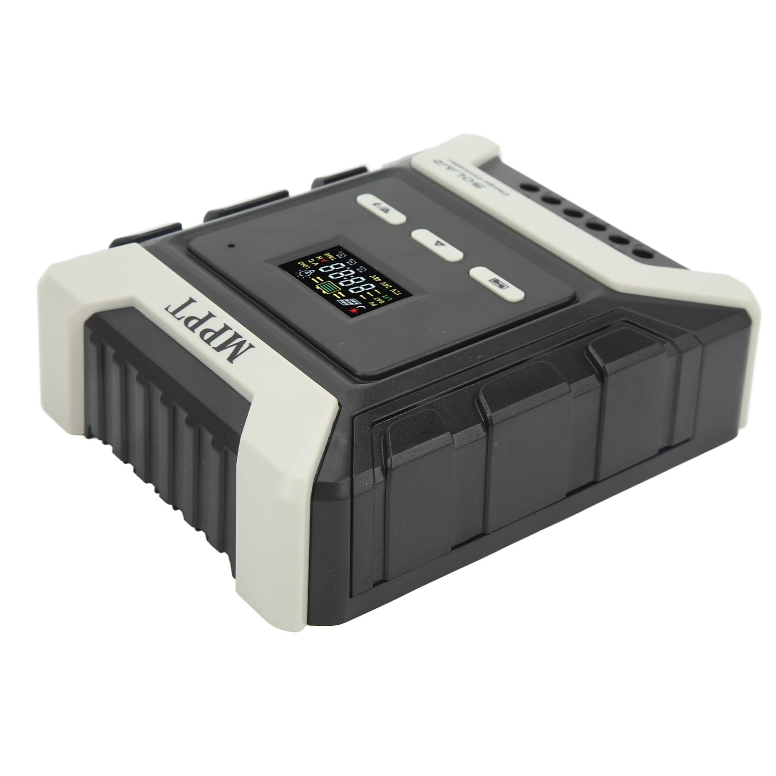 Regolatore di carica solare MPPT, regolatore per pannelli solari, display LCD a colori, 10A, 12V-80V