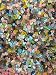 ModeBeads Mixed Variety of Czech Glass Leaf Beads by The 1/2 Pound (Pastel)