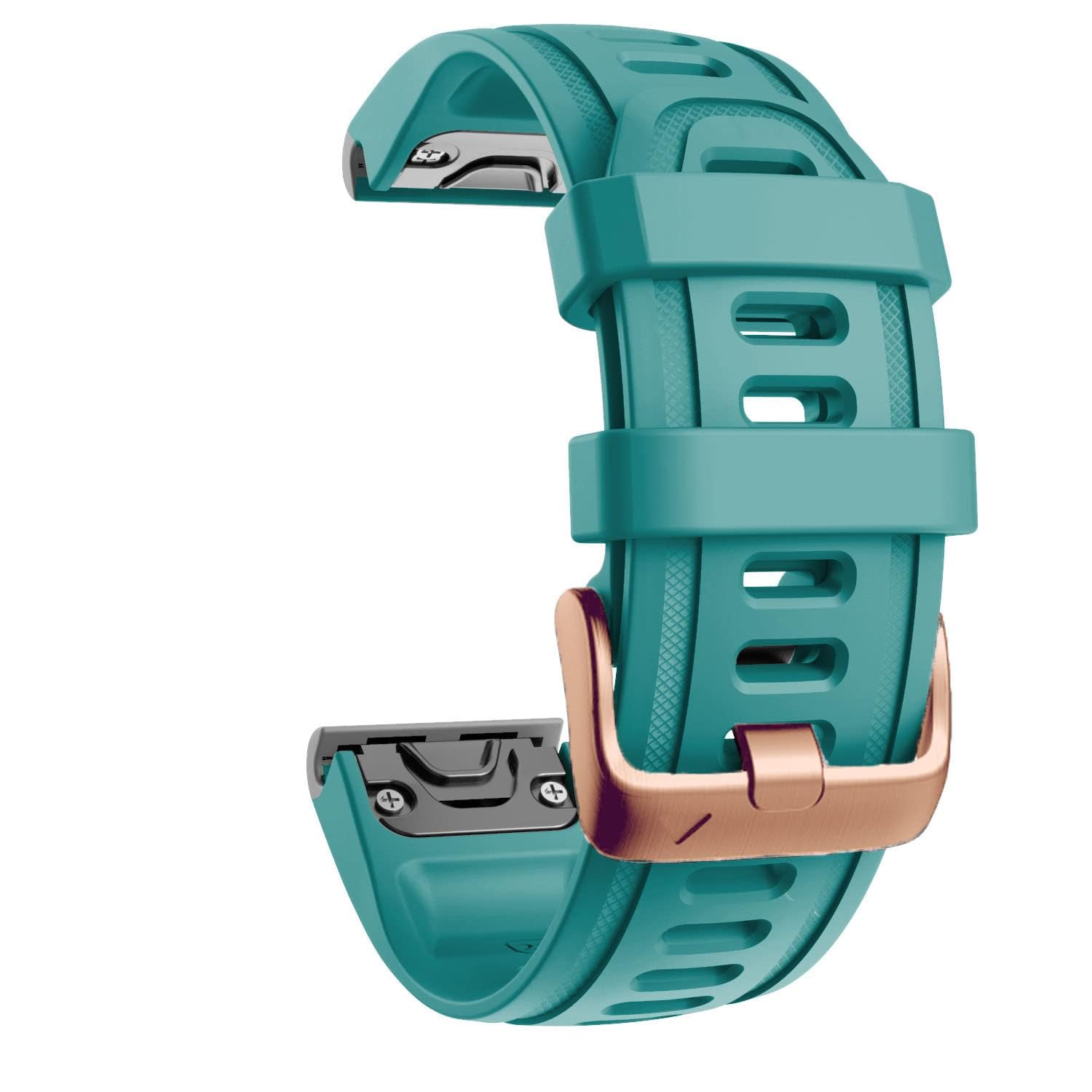 YUXUAN QuickFit Silicone Strap 20mm – Fits Garmin Fenix 8 43mm/epix Pro 42mm, Fenix 7S/6S/5S/5S Plus/6S Pro, D2 Delta S, Descent Mk2S | Smart Watch Accessory (Green 1)