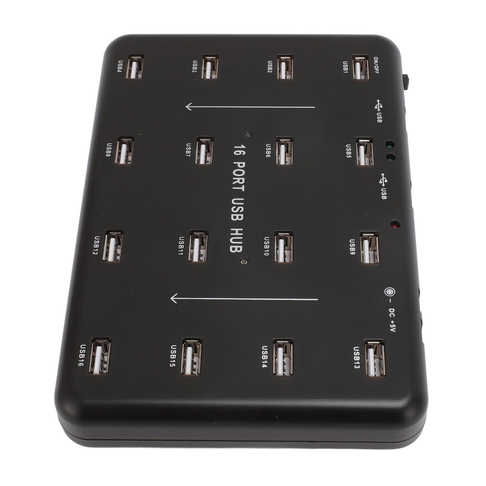 Quemador Clonador Duplicador de Unidad Flash USB, Concentrador USB de 16 Puertos, Copiadora de Unidad Flash USB 2.0, para Tarjeta SD TF, Unidad Flash USB, HDD (Enchufe de la UE)