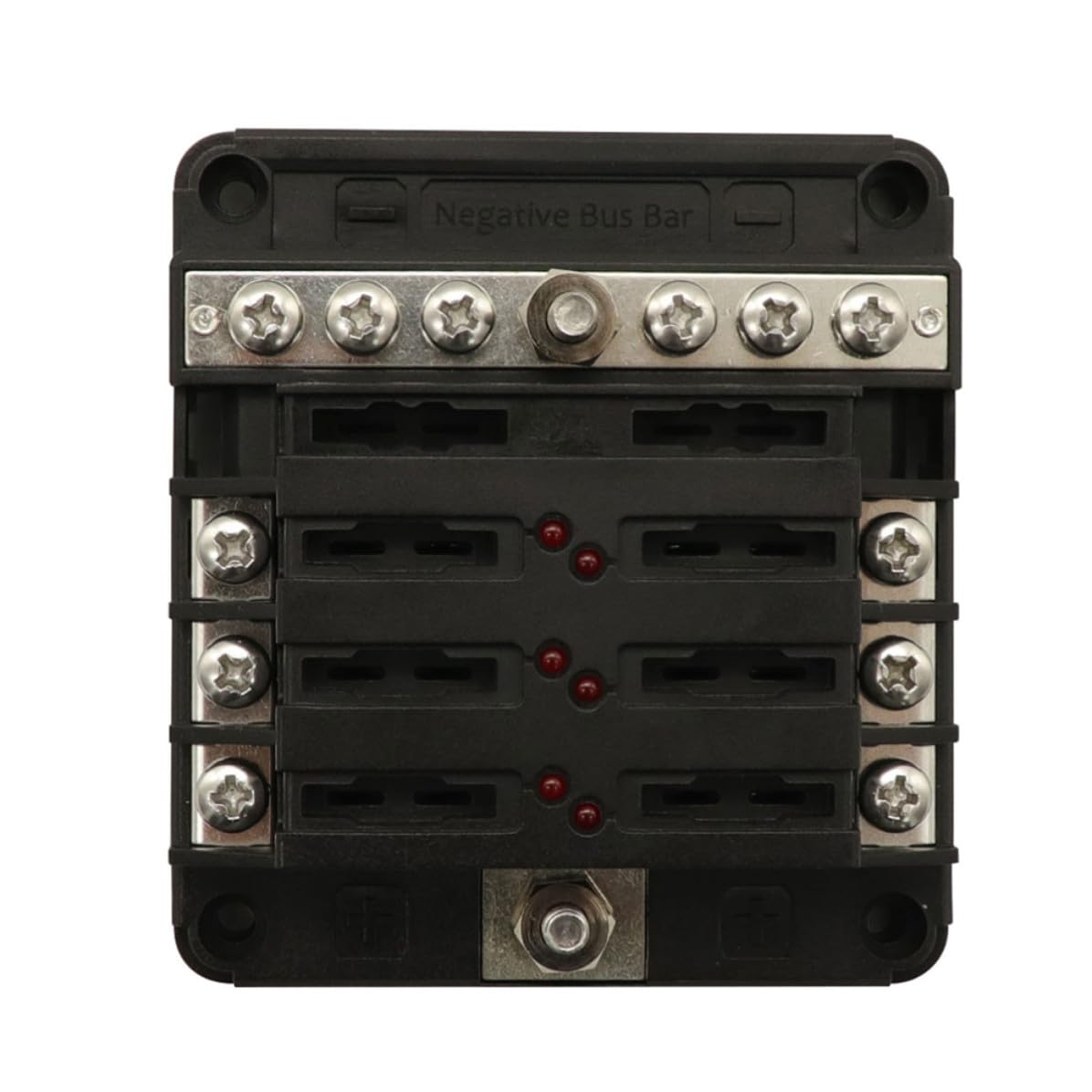 Caja de Fusibles de 6 Vías con Indicador Led, DC 30v Max100a