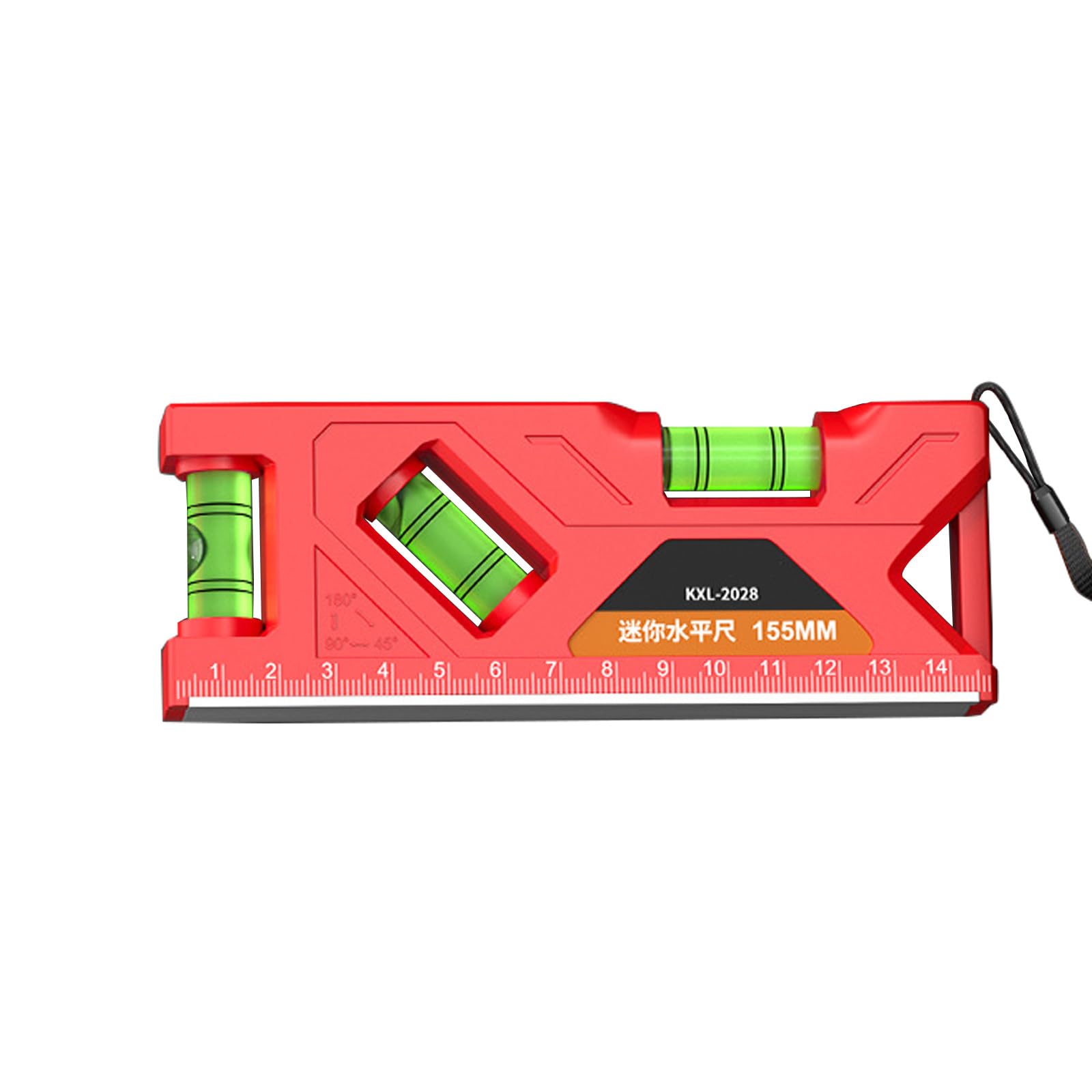 Torpedos Levels and Ruler, 180/90 / 45/45 Degree Bubble, Horizontals Ruler Spirits for Woodworking Spirit Tool