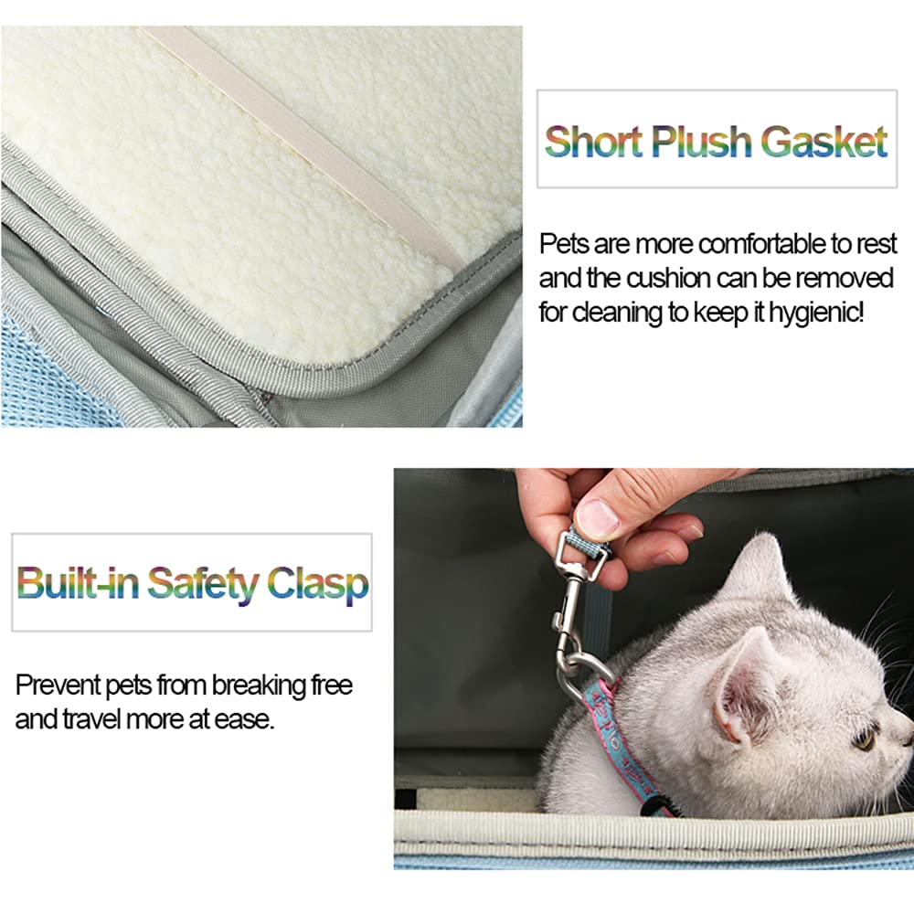Meng Transportin para Perros Pequeños Portátil Bolsos para Mascotas Mochila para Mascotas Máxima 10kg Portador De Viaje Mochila Portadorpara Perro Gatos