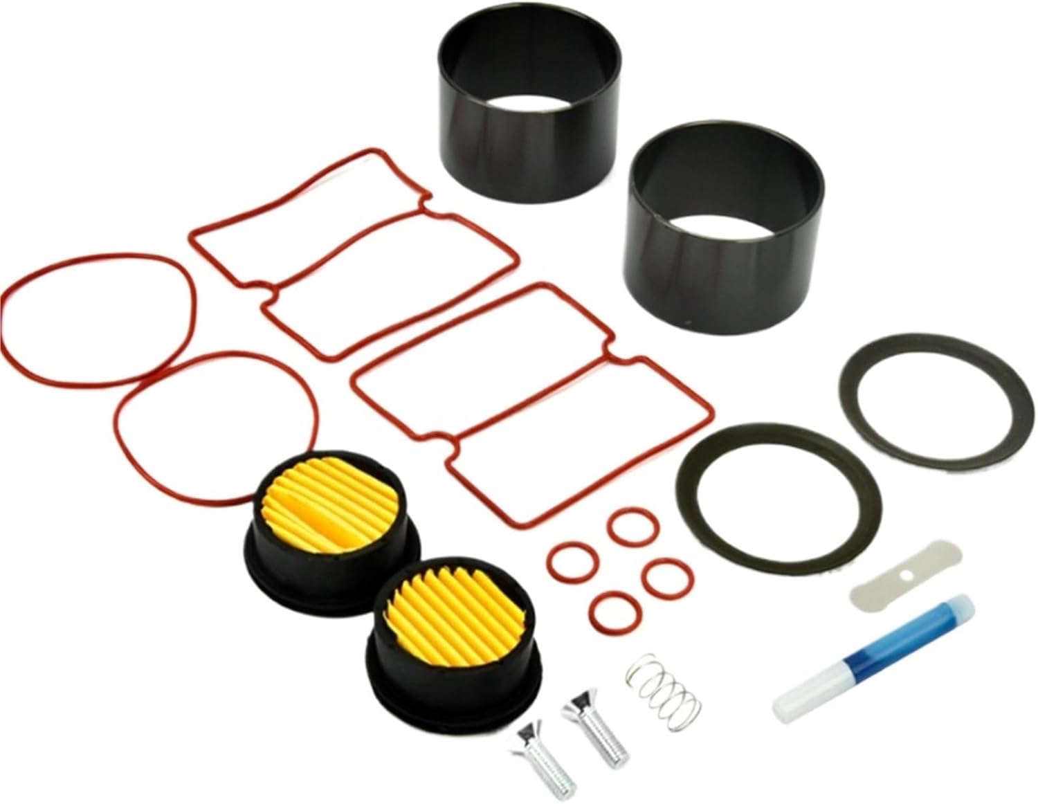 20pcs Air Compressor Repair Kit Cylinder Gaskets Piston Rings Filter Elements for 550W 750W 1100W 1500W Oil-Free Compressors(1100W)
