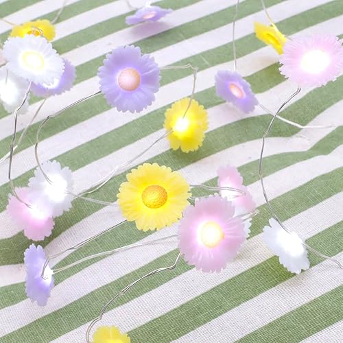 Miniatura 10 de Cadena de luces de mariposa para jardín, 10 pies y 40 luces LED, alambre de cobre con control remoto y temporizador para patio, terraza, cumpleaños