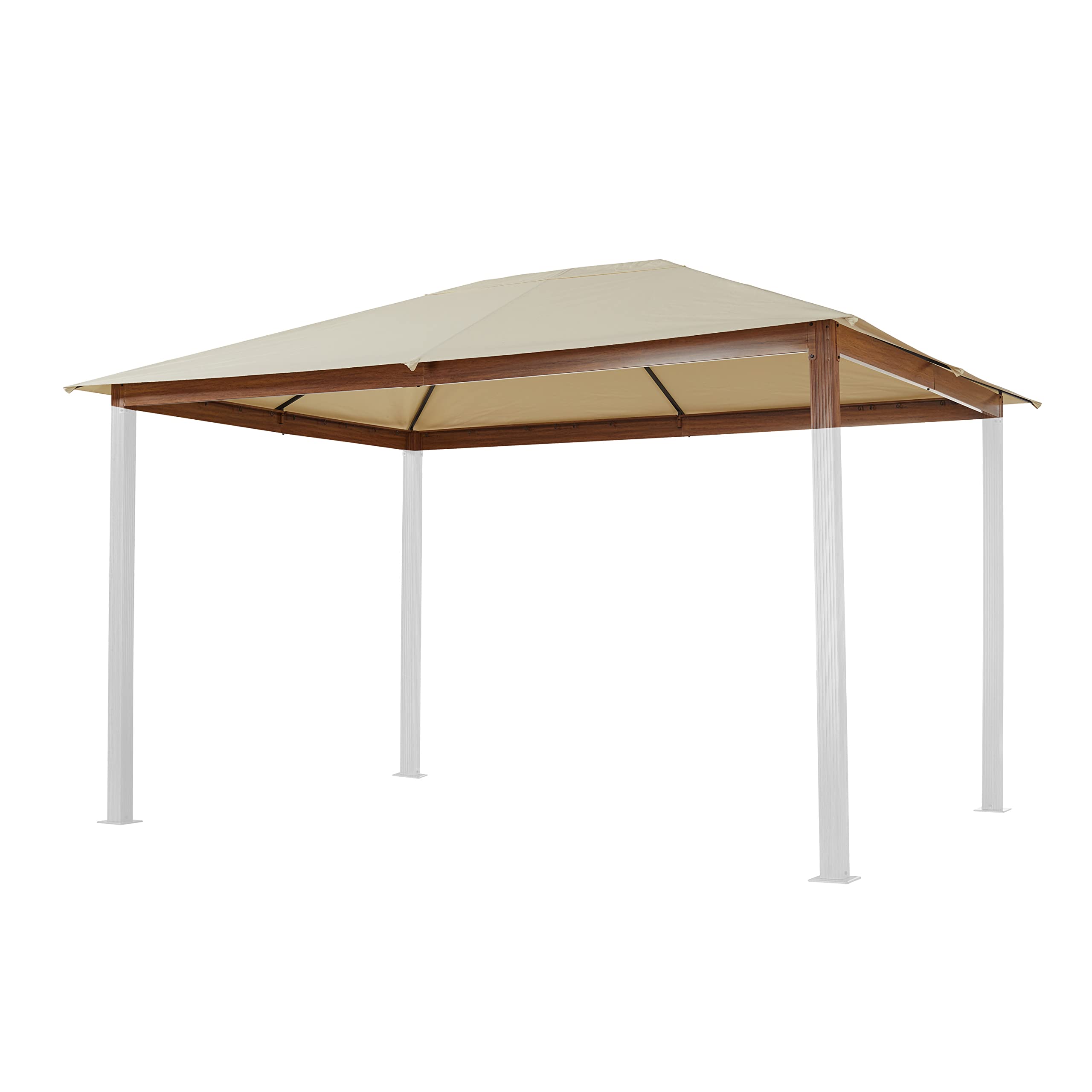 Replacement roof 3x4 m approx. 220 g/m² polyester in champagne for garden gazebo Forest Premium
