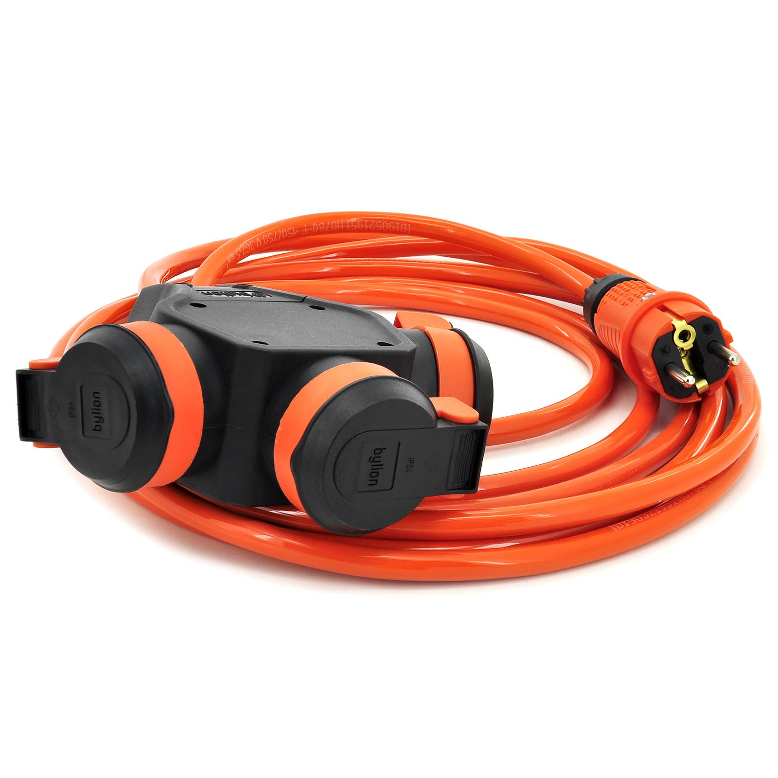 ELS Elektrotechnika Schuko Verlängerungskabel IP54 3-Fach H07BQ-F 20m
