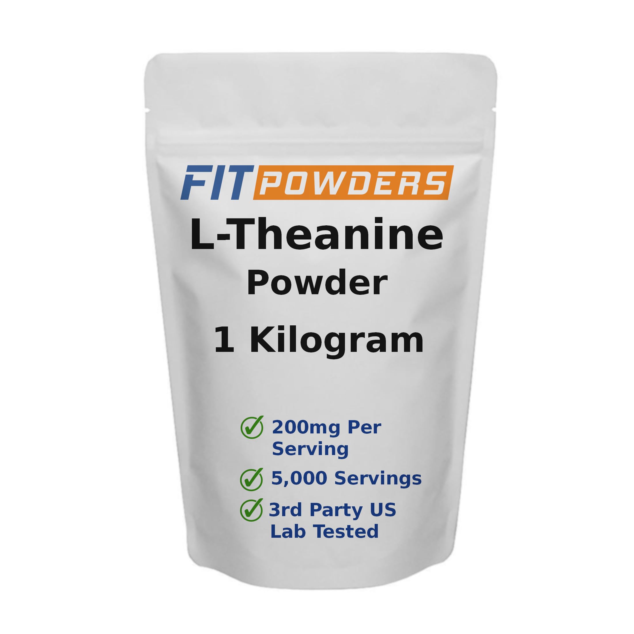 L-Theanine Powder, 100% Pure L Theanine Powder Bulk Supplement, Scoop Included, Non-GMO, Vegan, Gluten Free (1 Kilogram)