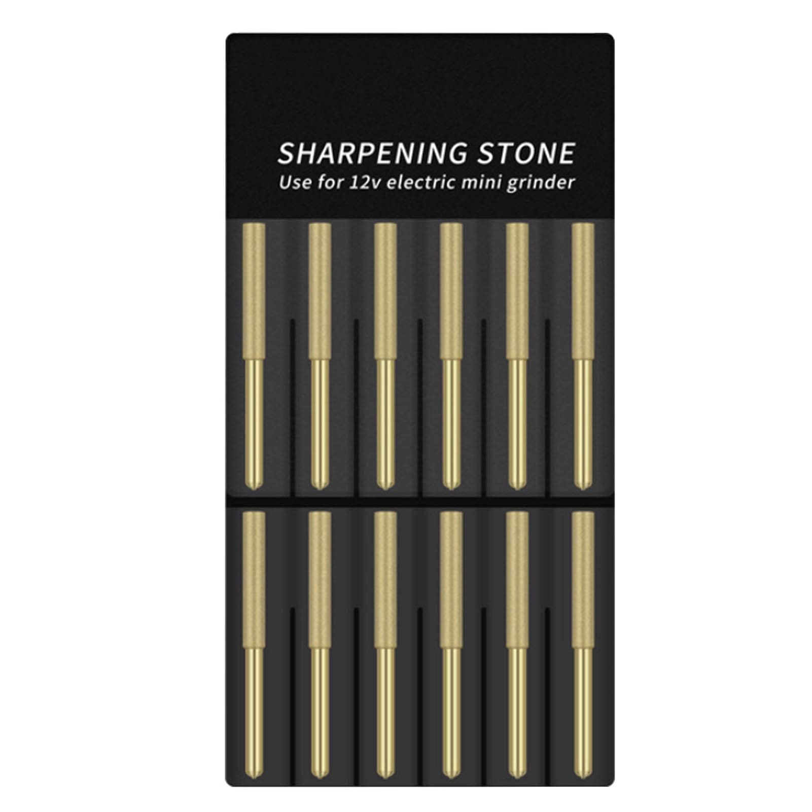 IUPPA 12Pcs Chainsaw Bits Titanium Plated Diamond Sharpener High Hardness Electric Chainsaw File