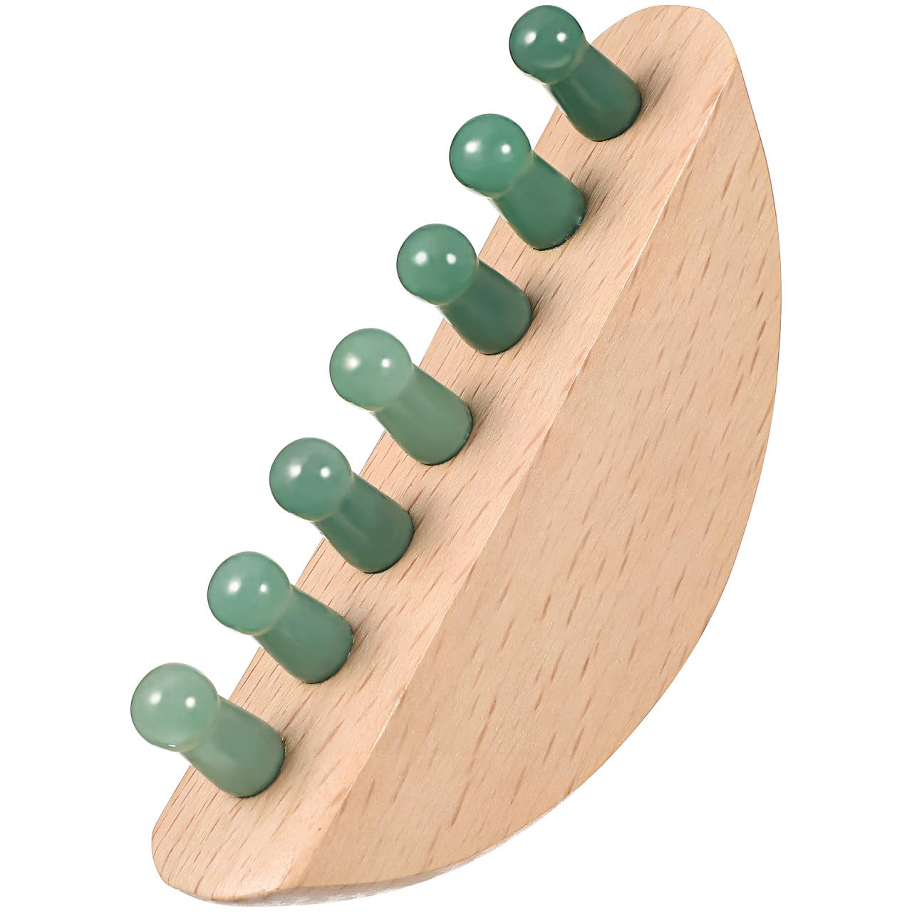 Jade Head Massage Comb Wooden Scalp Massager Hair Growth Tool for Relaxation and Stress Relief 3 85X1 96X0
