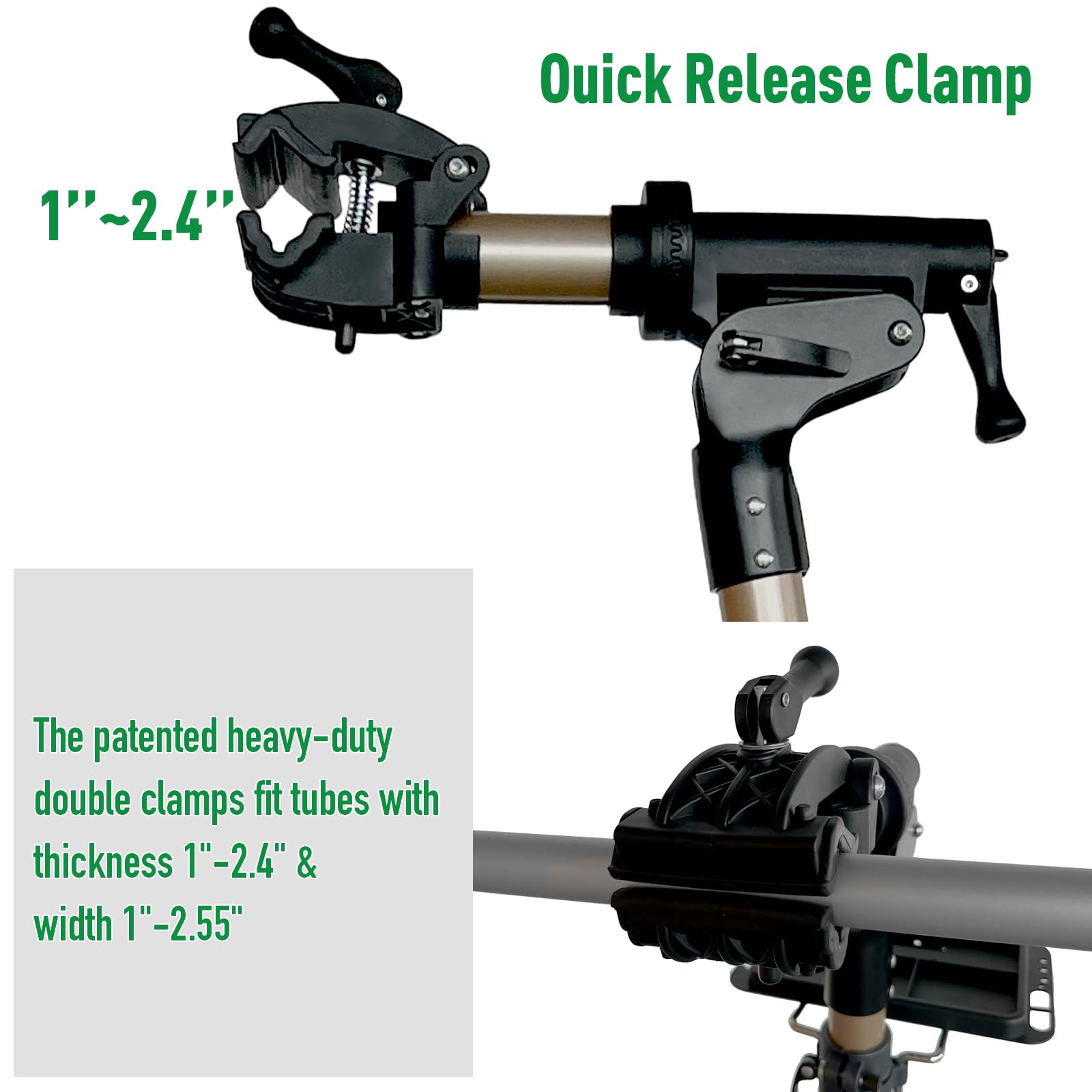 Bike Repair Stand Bicycle Stand for Mechanic Maintenance Rack Road Mountain Lightweight & 360 Adjustable Quick Release Portable Whole Aluminum Alloy for MTB Max 110lbs