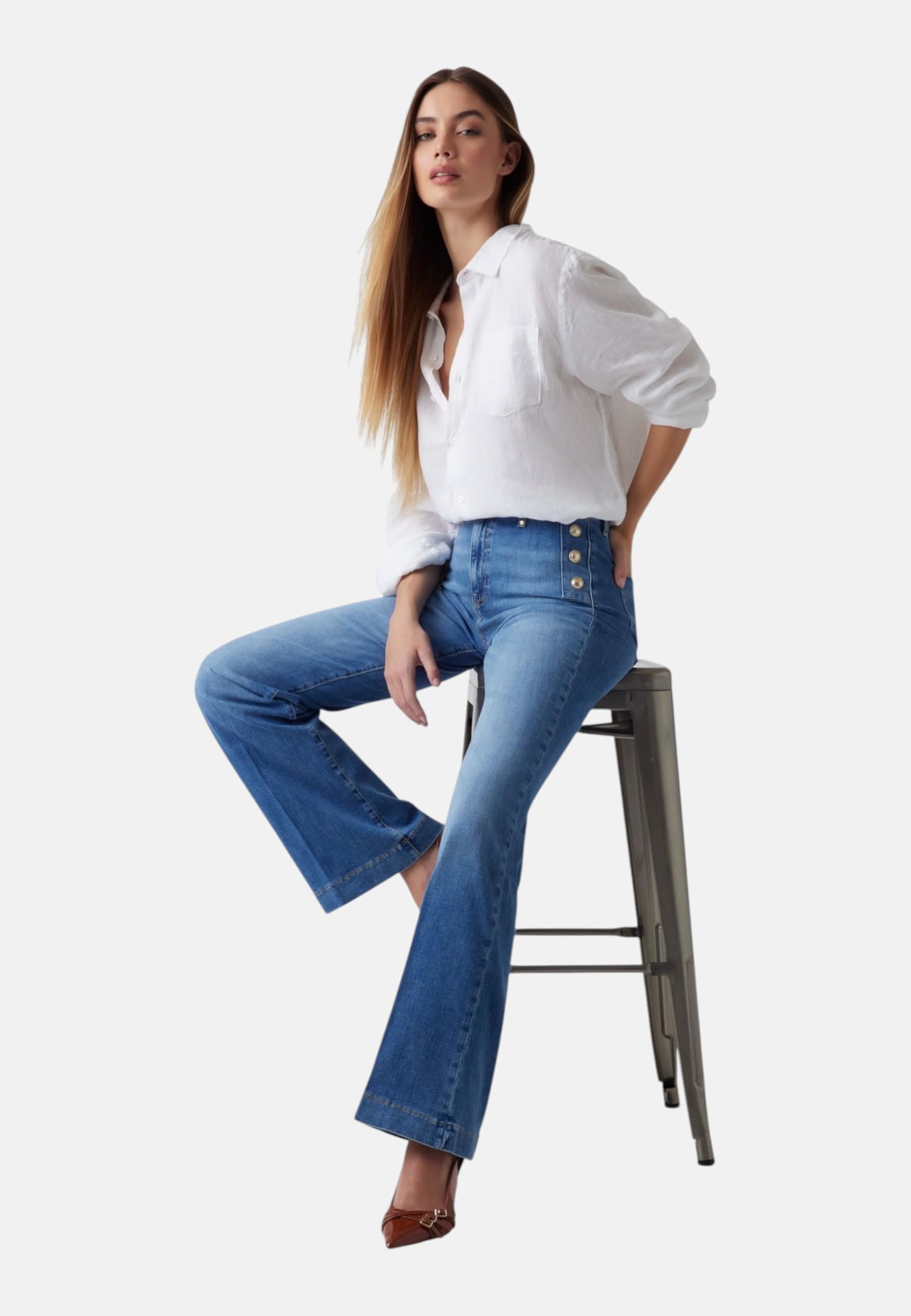 GUESS Jeans Donna New Faye in Cotone W5GA0PD5Q01