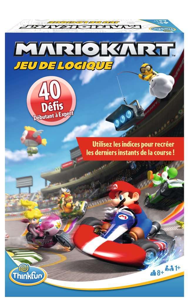 Ravensburger - Logic games - Thinkfun - Mario Kart - 40 challenges - 1 player from 8 years old - Travel version - 76606- French version