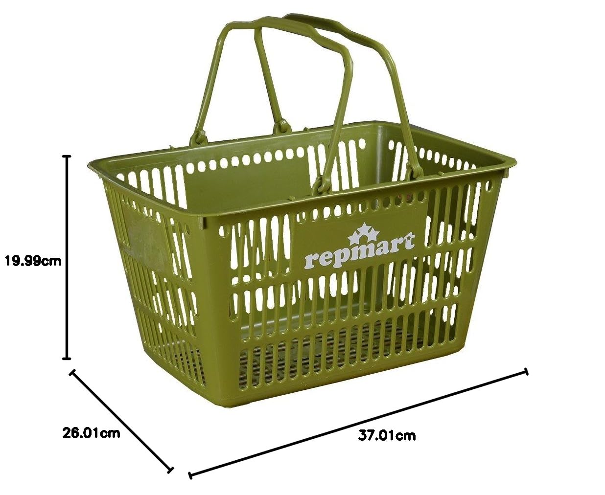 Amazon.co.jp: レプマート バスケット 11L 買い物かご ショップ