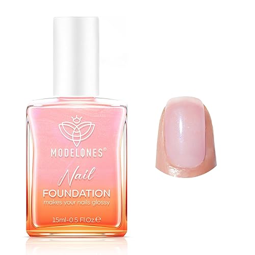 modelones Fortalecedor de uñas, esmalte de uñas rosa brillante, reparación de uñas para uñas dañadas, endurecedor de secado al aire, esmalte de