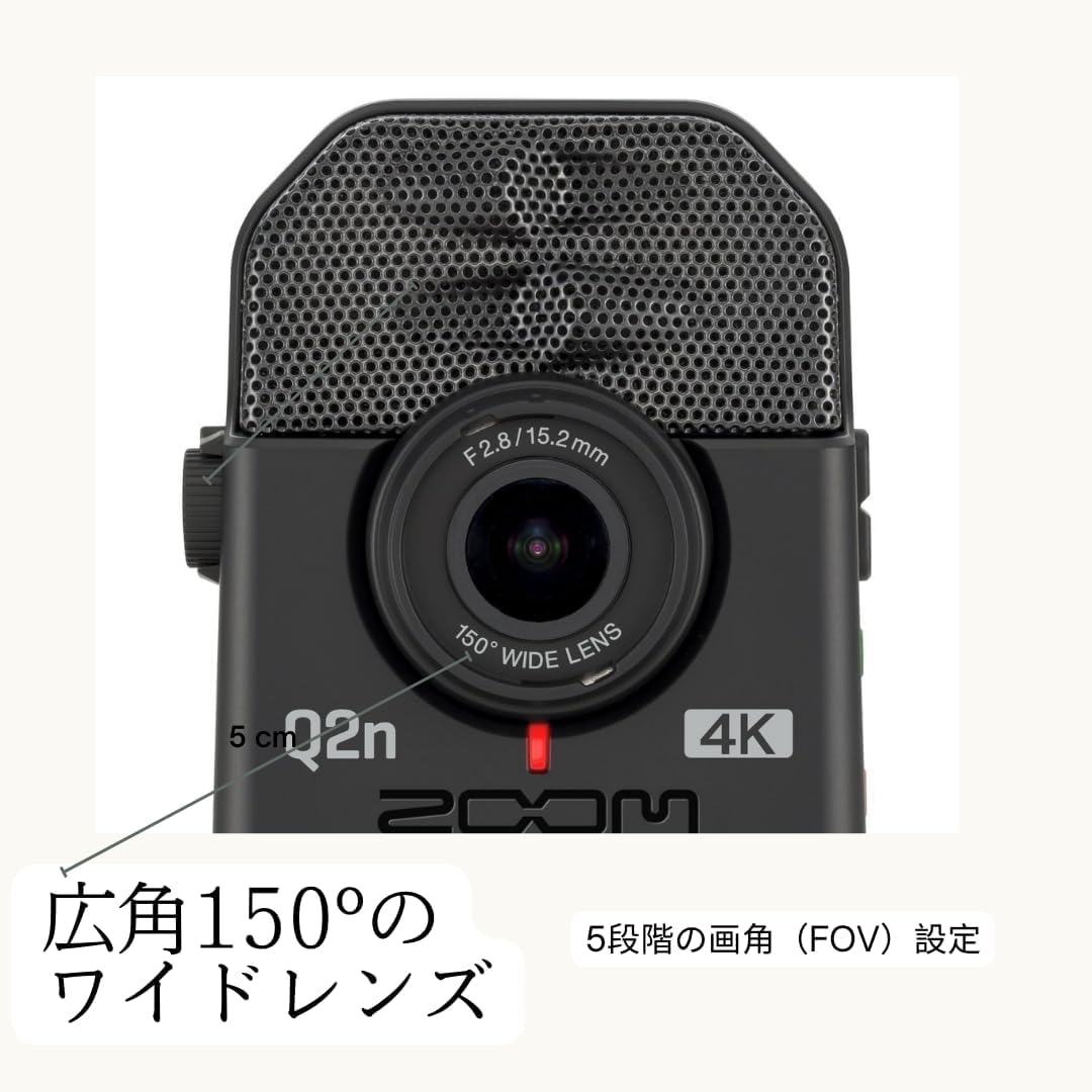 Amazon.co.jp: 【セット買い】ZOOM Q2n-4K ハンディビデオレコーダー