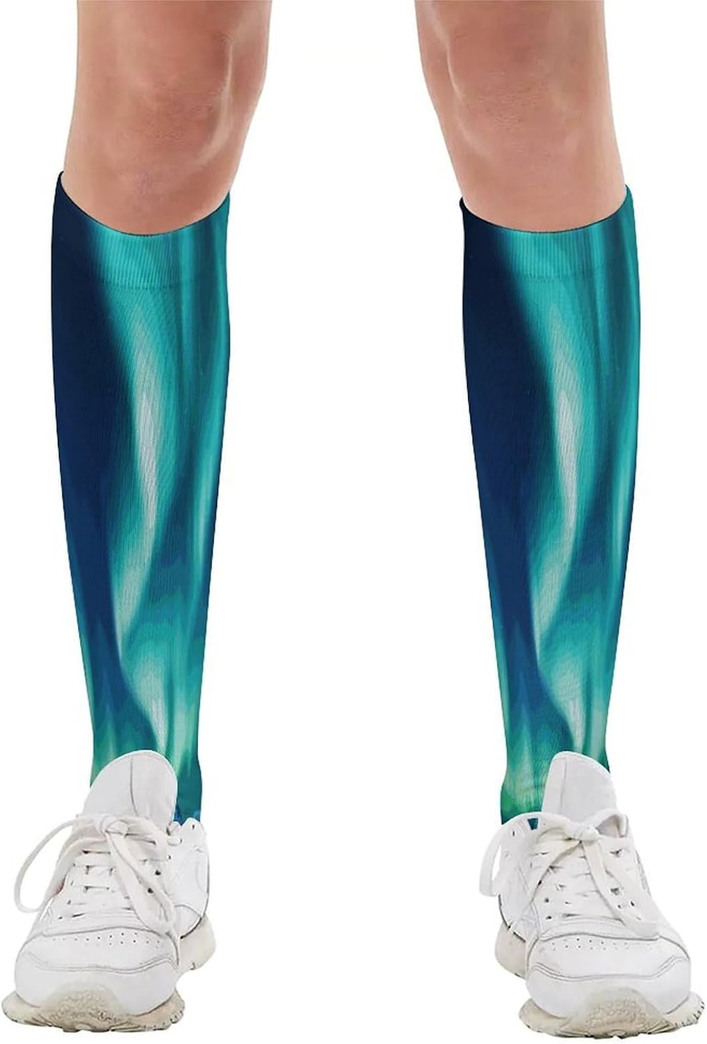Knee High Socks Northern Lights Long Tube Boot Seamless Toe