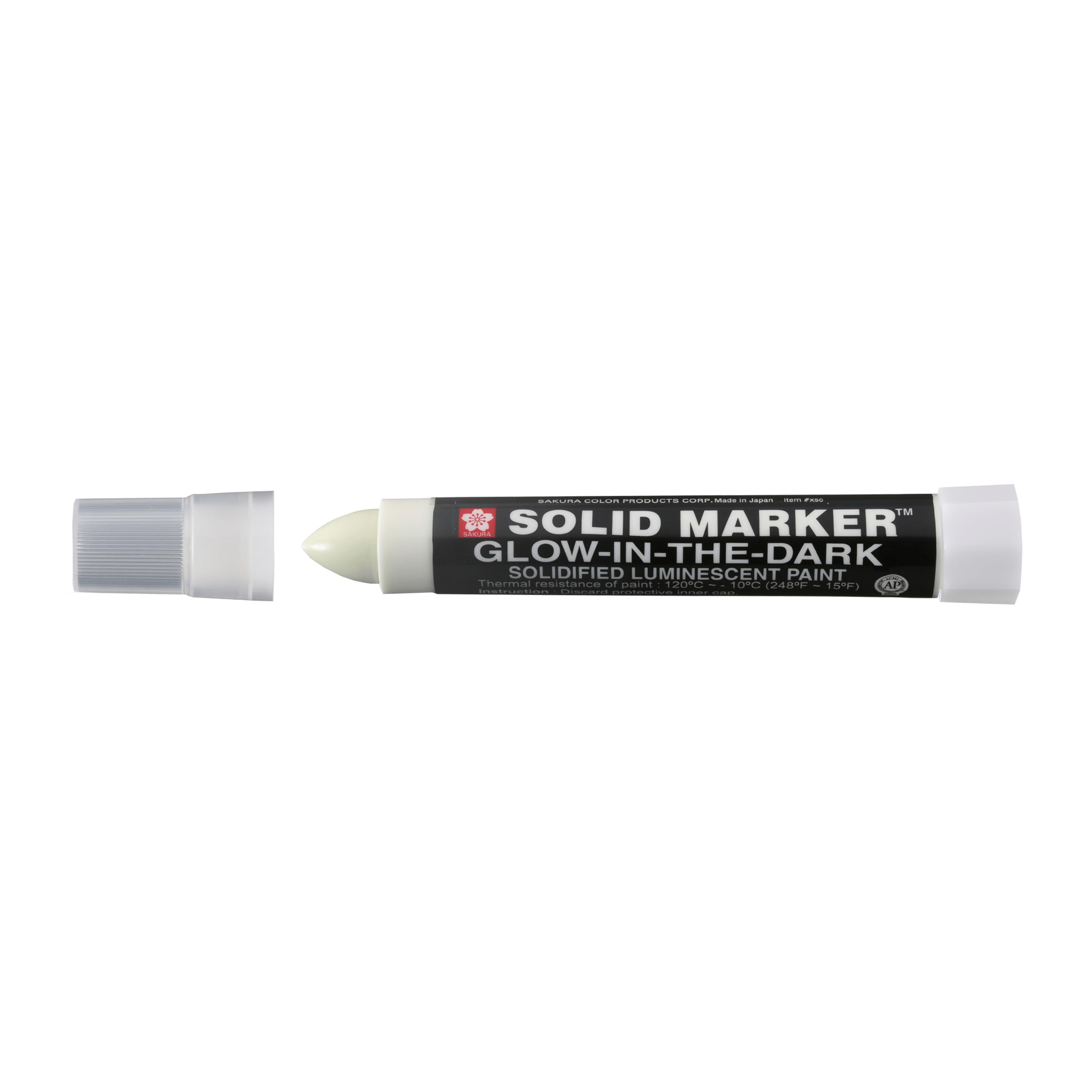 Solid Marker Original - Glow in the Dark Marker - Photoluminescent Safety-Grade Pigment - Marks Through Dust & Rust - Suitable for Various Surfaces - Permanent & Odorless