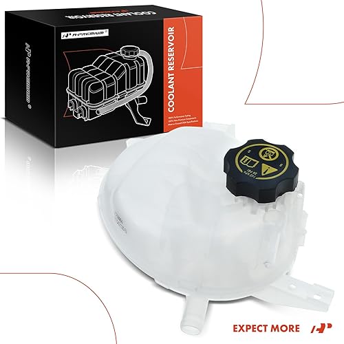 Miniatura 9 de A-Premium Tanque de depósito de recuperación de desbordamiento de refrigerante del motor [con tapa] Compatible con Chevrolet Cruze 2016-2019, 1.4L