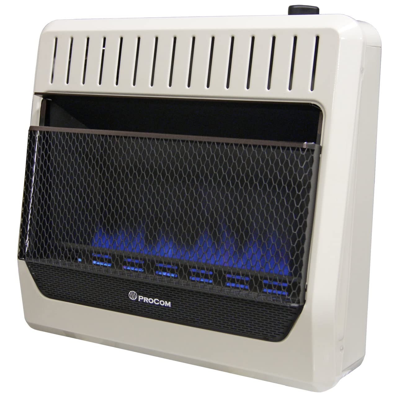 ProCom Heating Gas Space Heater Vent, T-Stat Control, Blue Flame, Natural Gas, 30000BTU, MN300TBG