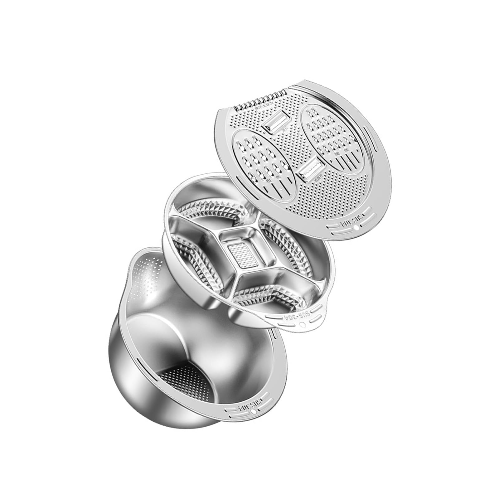 Küchensieb-Set aus rostfreiem Stahl, Reis-Waschschüssel, Reissieb, Obst- und Gemüsesieb, Küchenwerkzeug, rostfreier Stahl, abgestufte Töpfe, Salatschüssel