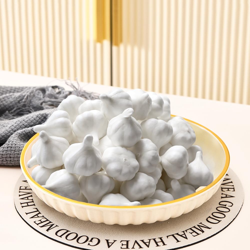 Guirlande D'ail Décorative – Lot De 5 – Décoration Cuisine Réaliste – Pour Photo Ou Déco Murale - 11