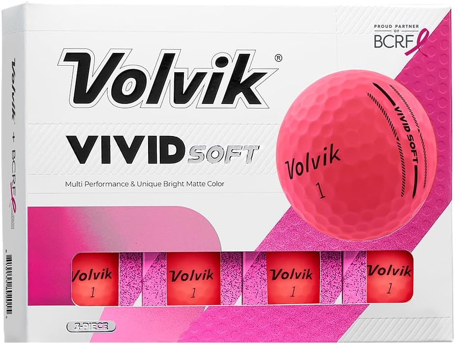 Volvik BCRF (Breast Cancer Research Foundation) Golf Balls - Breast Cancer Awareness