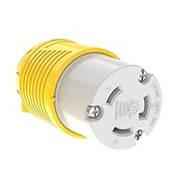 Vista 9 de RVGUARD extremos de cable de extensión macho y hembra, juego de enchufe y conector de repuesto de hoja recta de 15 A 125 V de servicio pesado, tipo