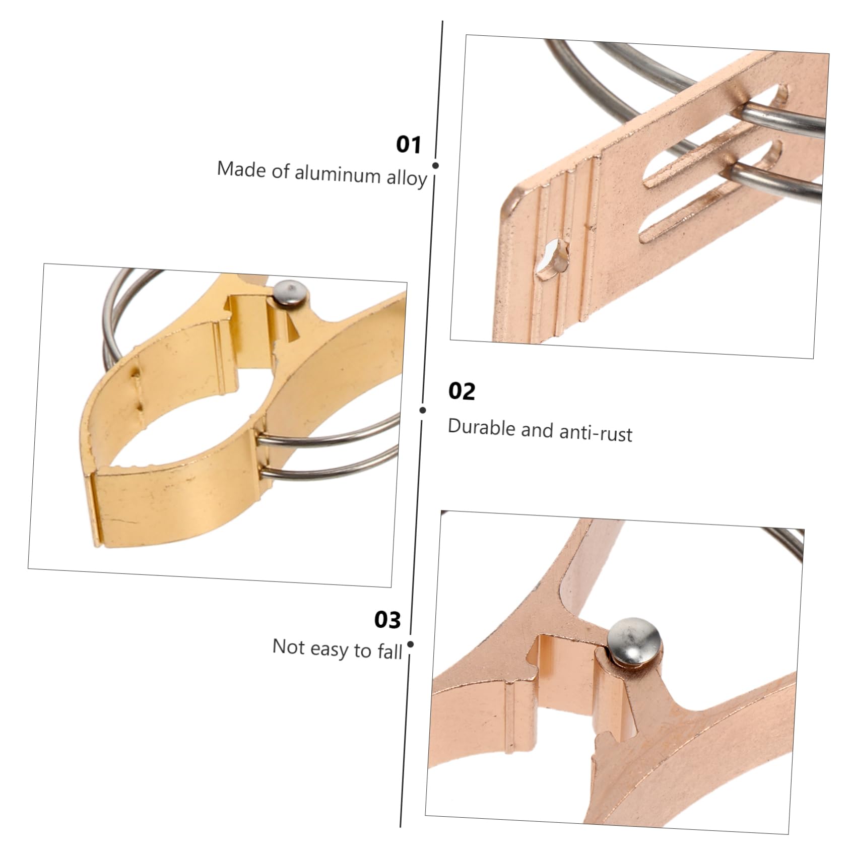 9piezas Pinzas De Aleación De Aluminio Resistentes Al Viento para Ropa y Toallas Multifunción Duraderas para Secar Pantalones
